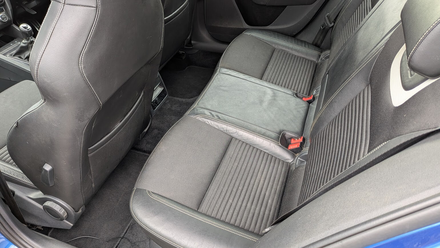 Skoda rear seats after interior detailing in Peterborough, Cambridgeshire