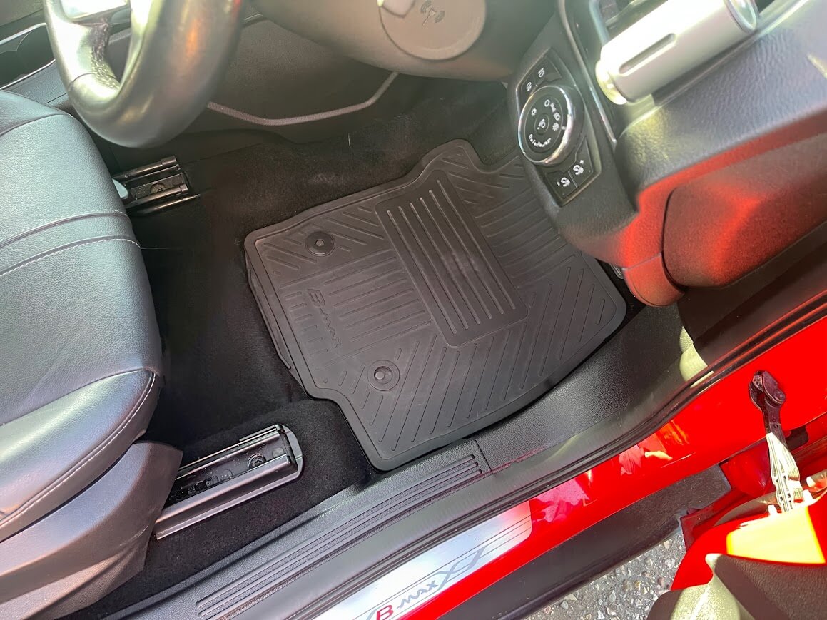 Ford B Max driver's footwell after interior detailing in Peterborough