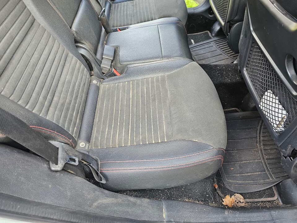 Mercedes B-Class interior before detailing in Newmarket, Suffolk