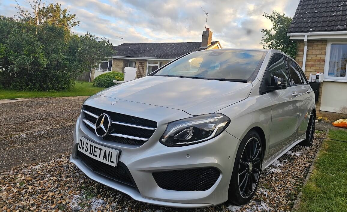 Mercedes B-Class car detail in Newmarket, Suffolk