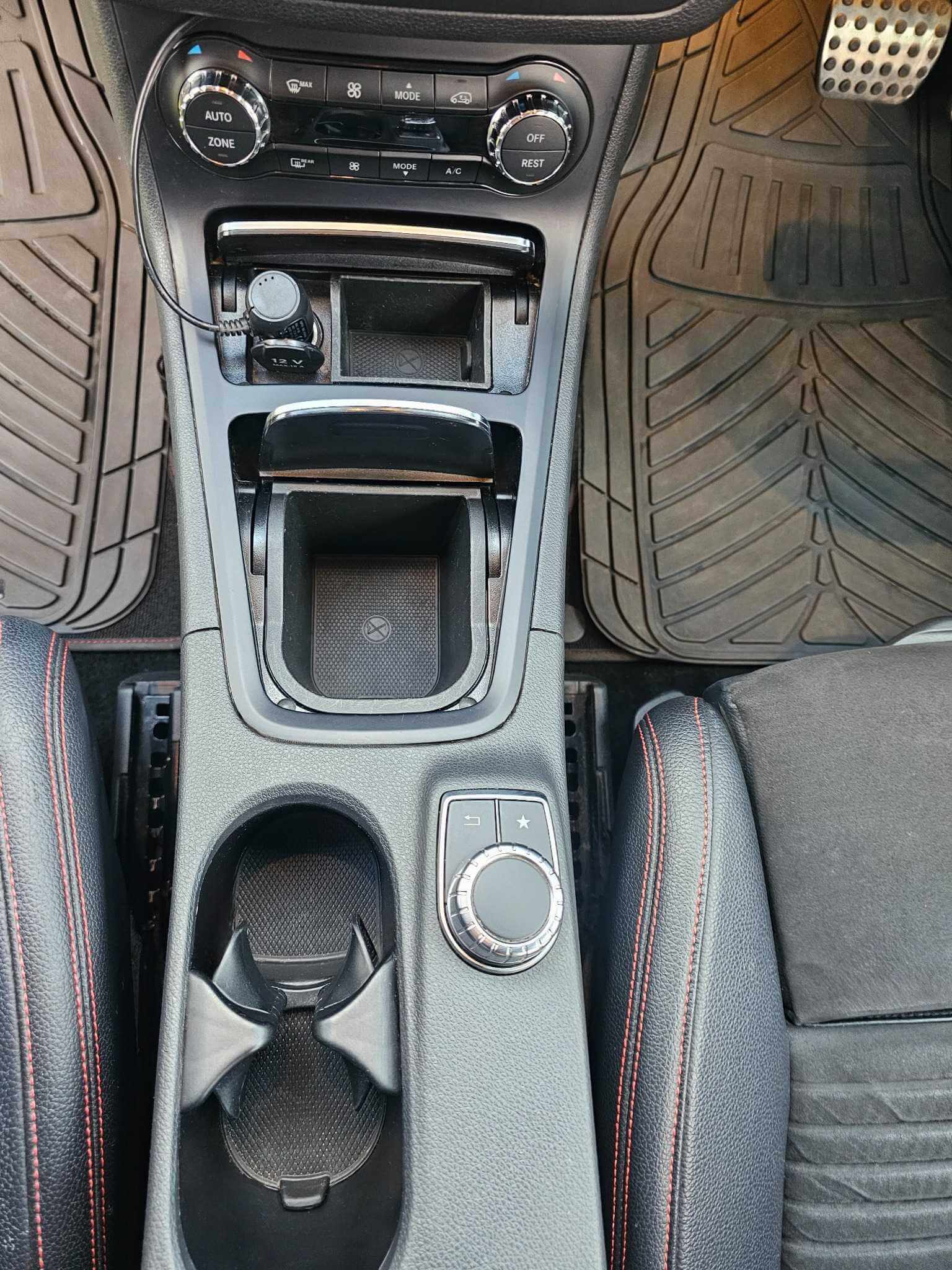 Mercedes B-Class centre console after interior detail in Newmarket, Suffolk