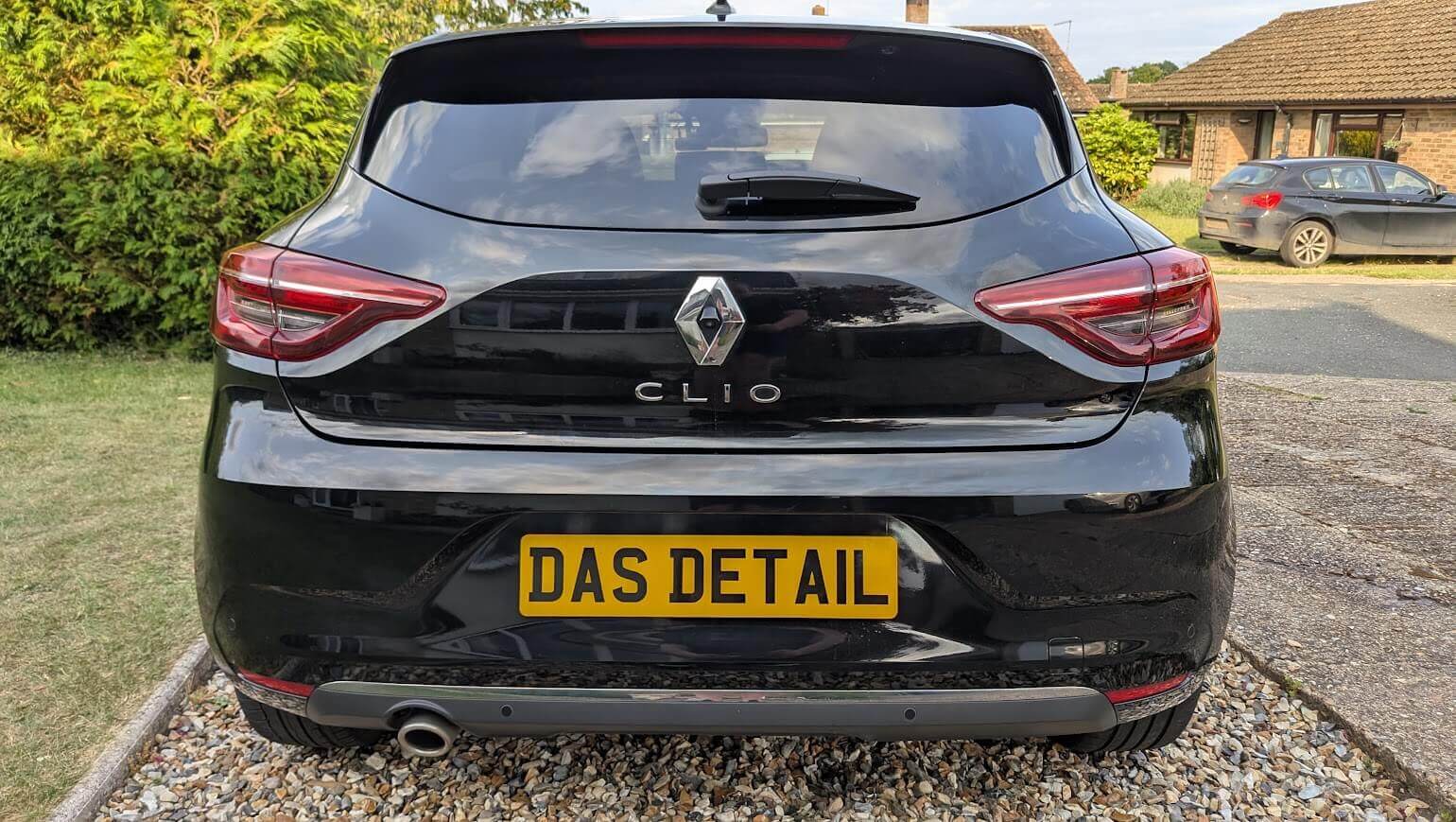 Renault Clio rear after detailing in Glinton, Peterborough