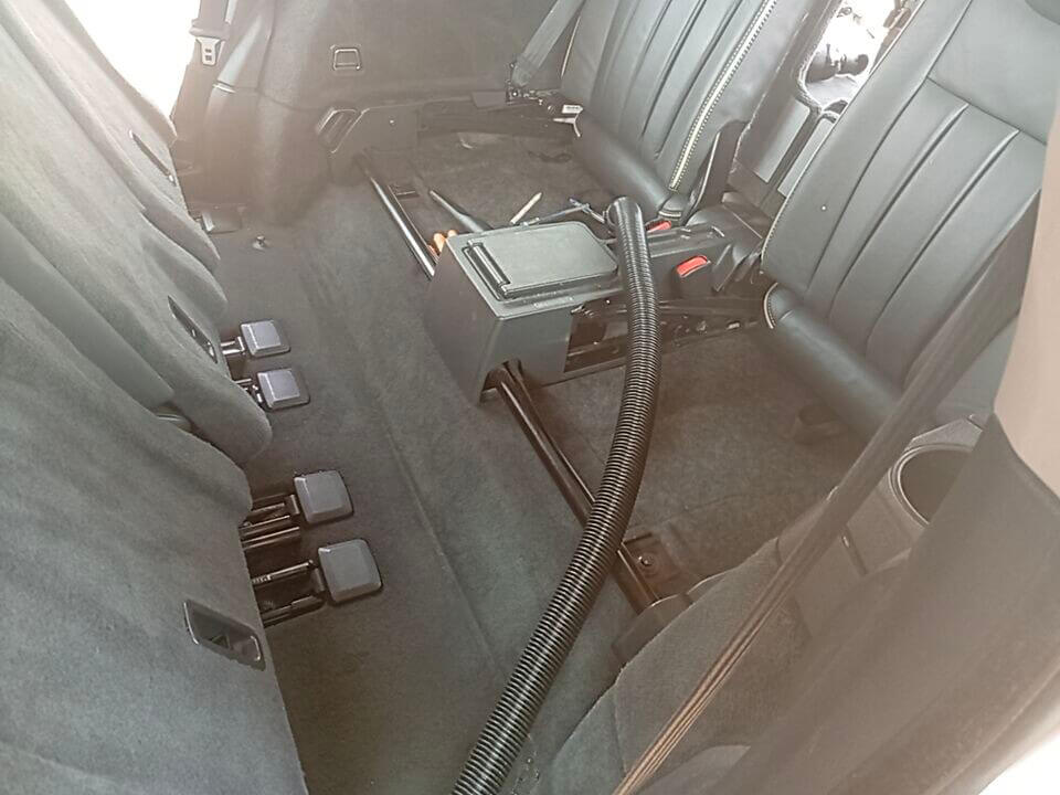 Volvo XC90 rear seats after deep extraction in Stamford, Lincolnshire