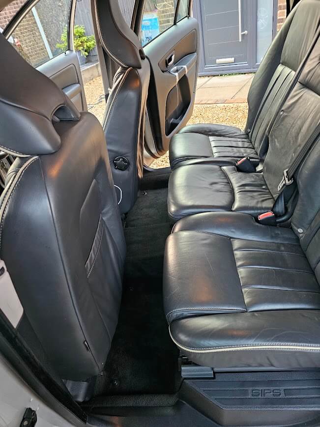 Volvo XC90 rear seats after interior detail in Stamford, Lincolnshire