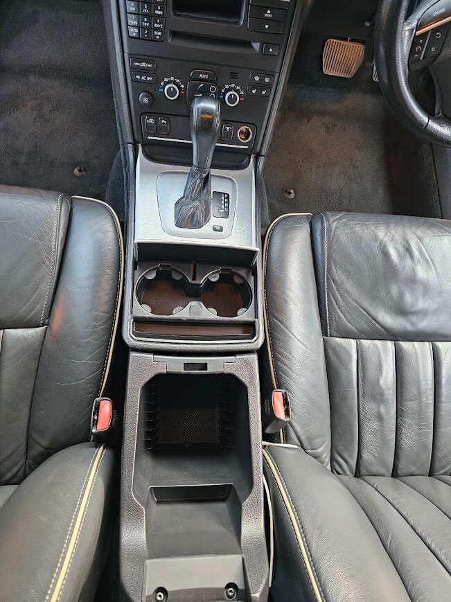 Volvo XC90 centre console after interior detail in Stamford, Lincolnshire