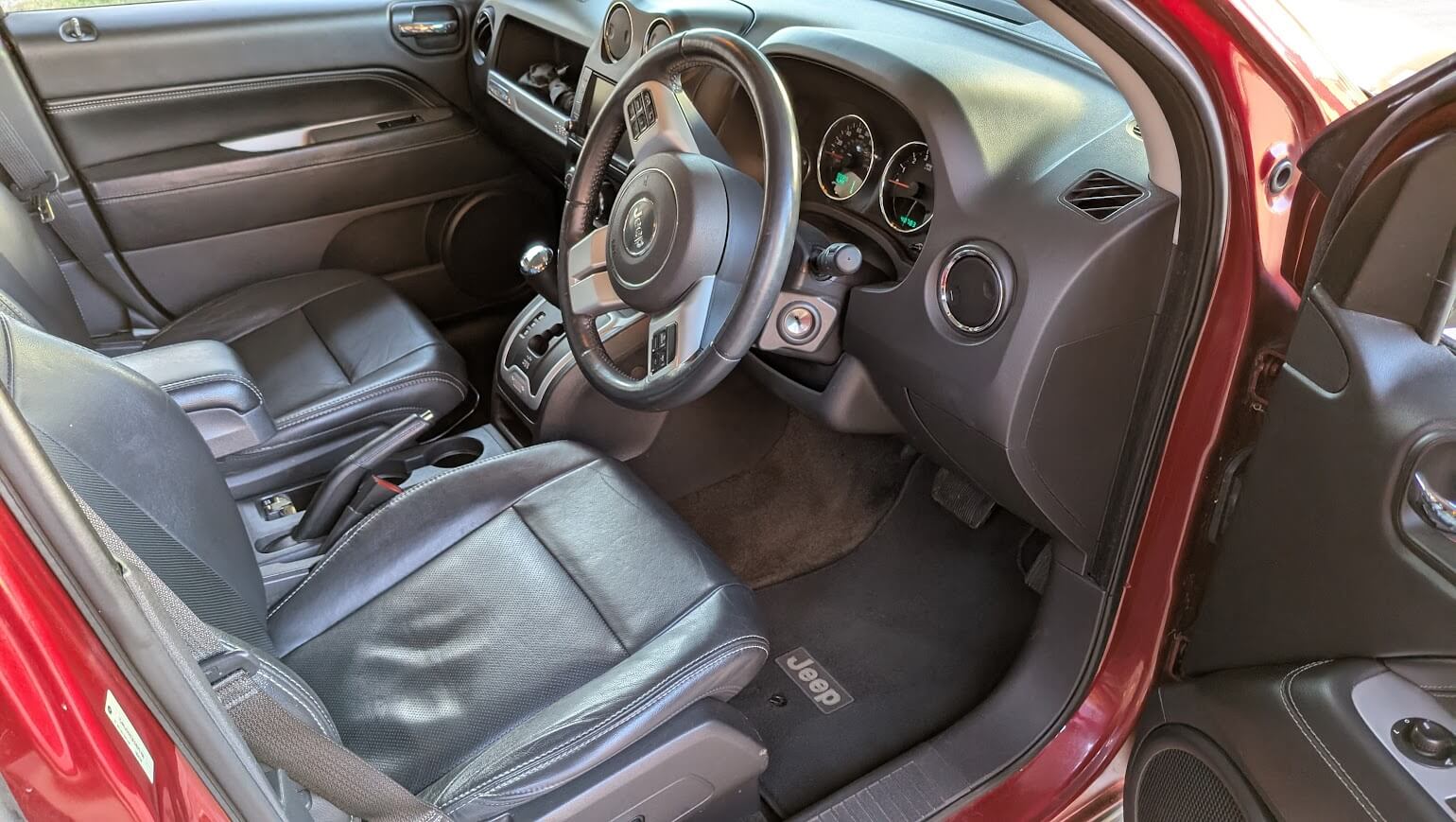 Jeep interior after detail in Mildenhall, Suffolk