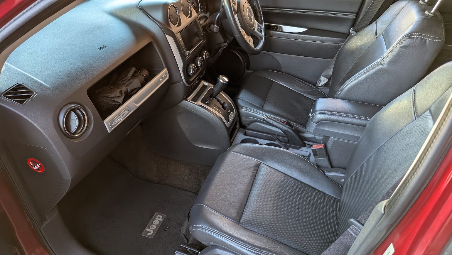 Jeep interior after detailing in Mildenhall, Suffolk