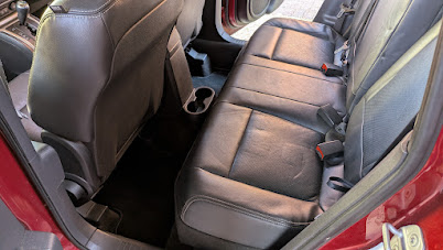 Jeep rear seats after detailing in Mildenhall, Suffolk