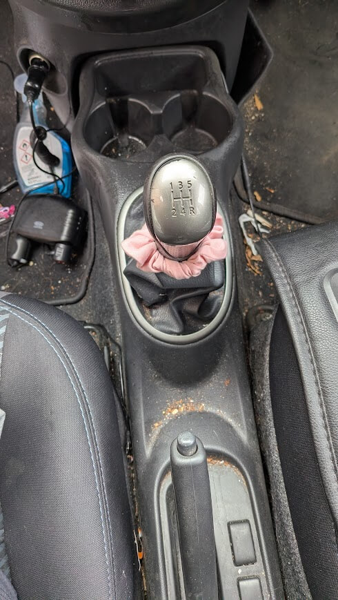 Nissan Micra centre console before interior detail - St Neots