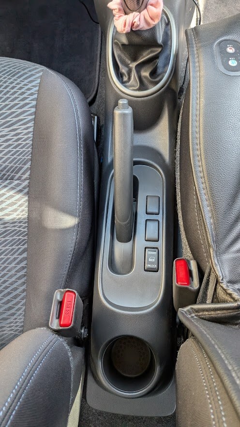 Nissan Micra centre console after interior detail - St Neots