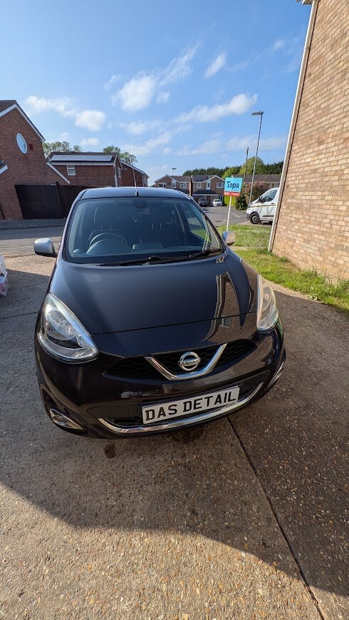 Nissan Micra after exterior detail - St Neots