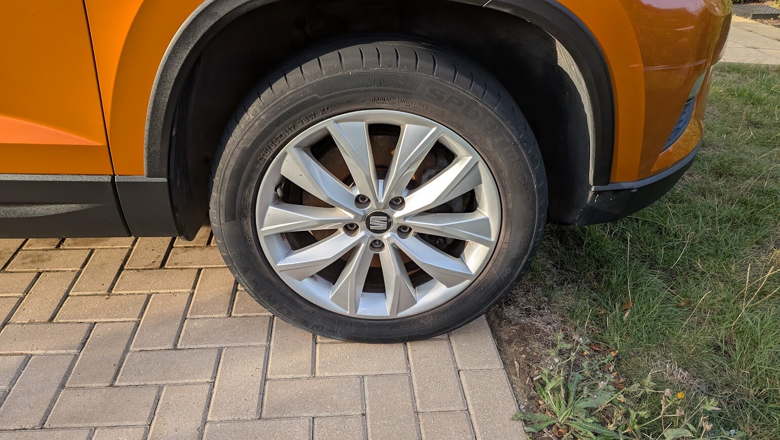 Seat Ateca wheel after detailing in Ely, Cambridgeshire