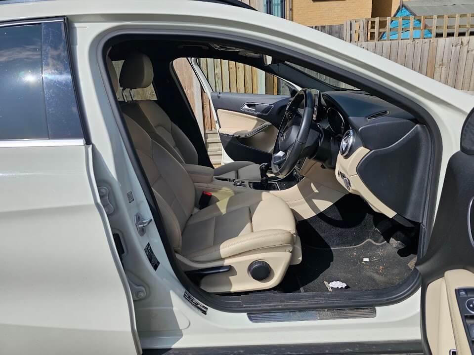 Mercedes GLA before interior detail - Cambridge