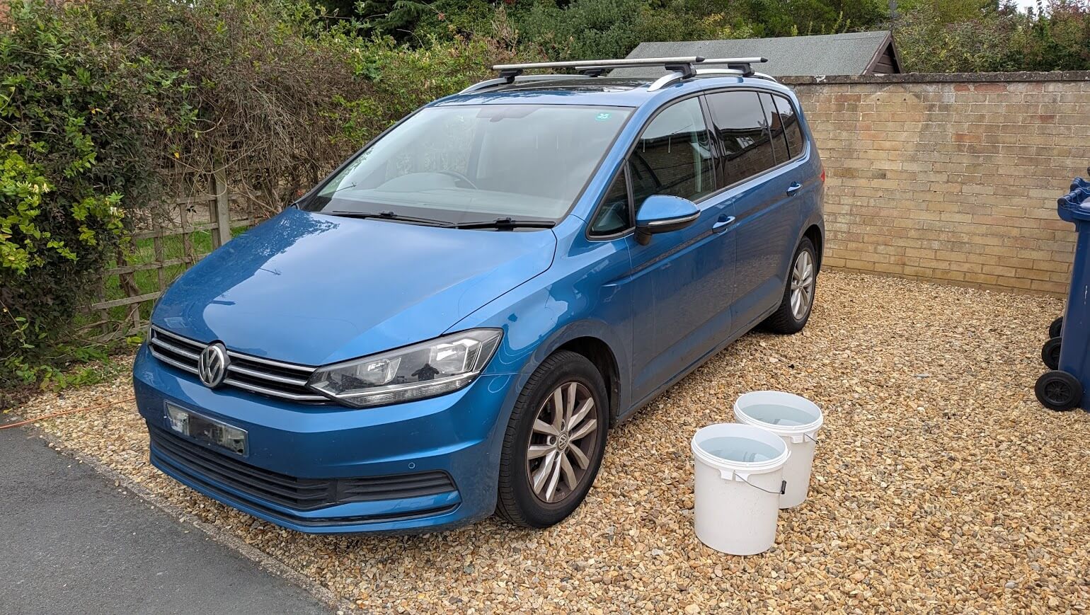 VW Touran before exterior car detailing in St Ives, Cambridgeshire
