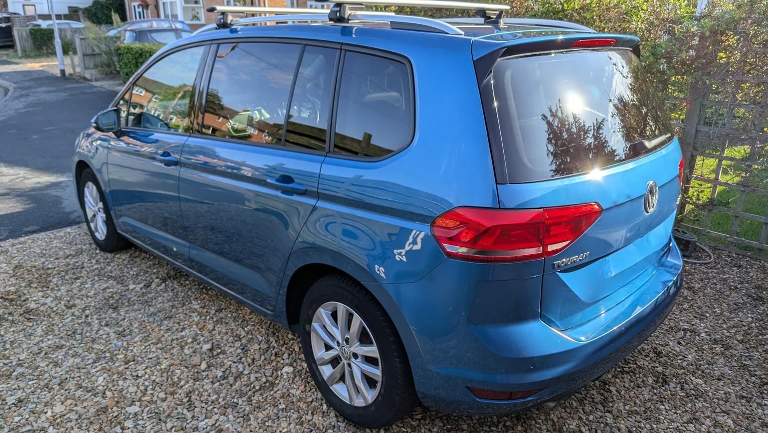 VW Touran rear after exterior detailing in St Ives, Cambridgeshire