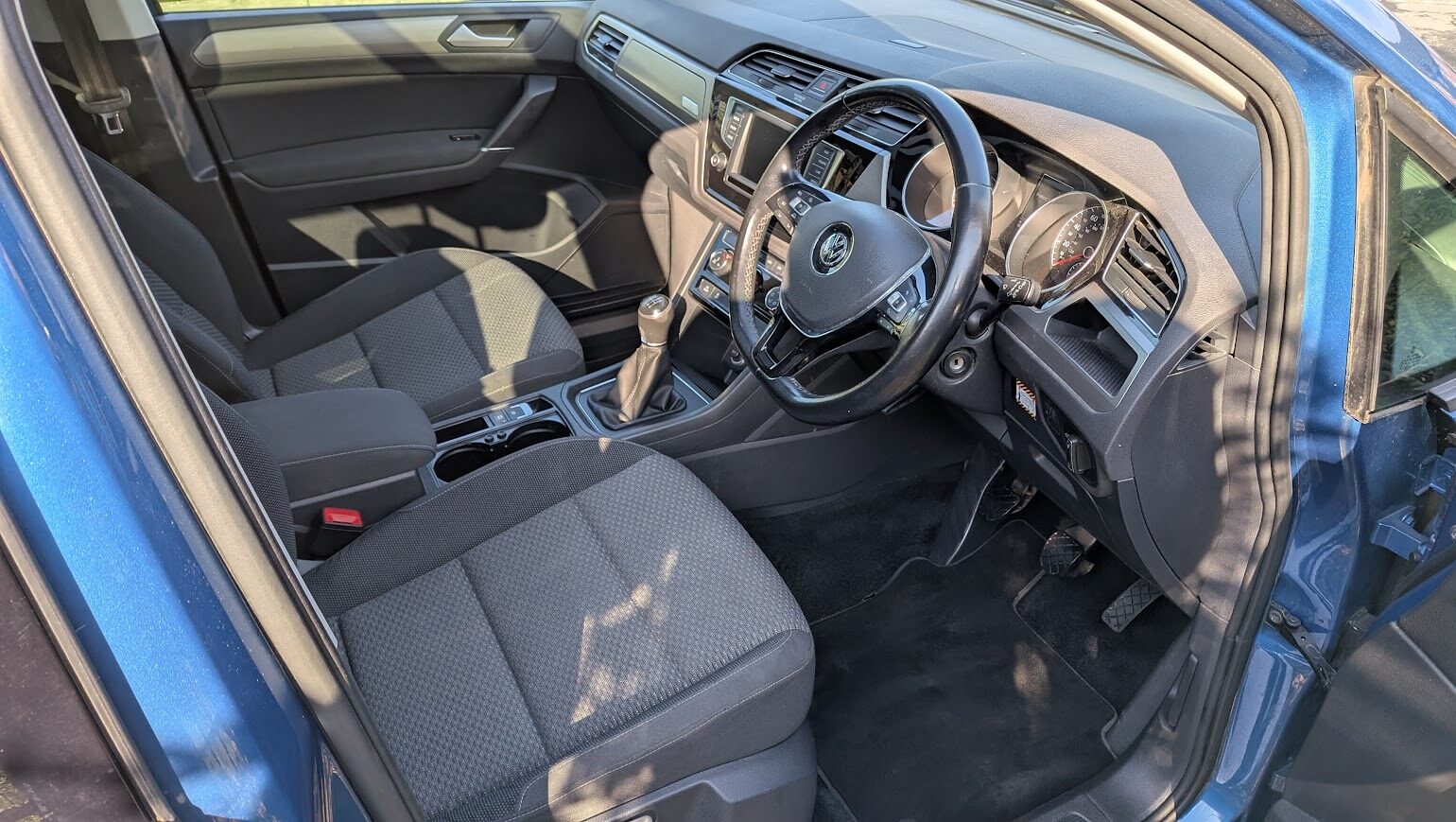 VW Touran interior after detailing in St Ives, Cambridgeshire